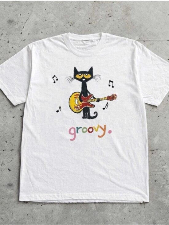 Gildan Other - Pete the Cat Groovy Guitar oversized tee Unisex T-Shirt